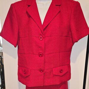 Vintage Sweet Suit Petite Red Set